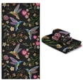 thumbnail image 7 of 3 Piece Bath Towel Set, Soft Bathroom Towels Beautiful Hummingbirds Exotic Flowers Towels Fashion Print Quality Towels (Set of 3, 1 Bath Towel, 1 Hand Towel & 1 Washcloth) Washcloth Gift, 7 of 7