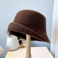 thumbnail image 4 of CoCopeaunt Wool Autumn And Winter Fishermen’S Cap, French Style Small Upturned Elegant Light-Body Matching Basin Cap Woman, 4 of 6