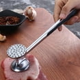 thumbnail image 4 of Meat Pounder, 8.7in Length Silver  Meat Tenderizer Tool  For Beef For Kitchen Utensil, 4 of 8