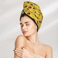thumbnail image 5 of Xecao Duck with Star Sunglasses Print Hair Towel, Hair Turbans for Wet Hair, Drying Hair Wrap for Curly Hair Women,Coral Velvet Dry Hair Cap,Dry Hair Hat, 5 of 6