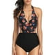 thumbnail image 2 of Gibobby Traje de baño sexy de una pieza Traje de baño de vendaje de playa Traje de baño Trajes de baño Bandeau Bikini Set Mujeres Imprimir Trajes de baño(Naranja,M), 2 of 5