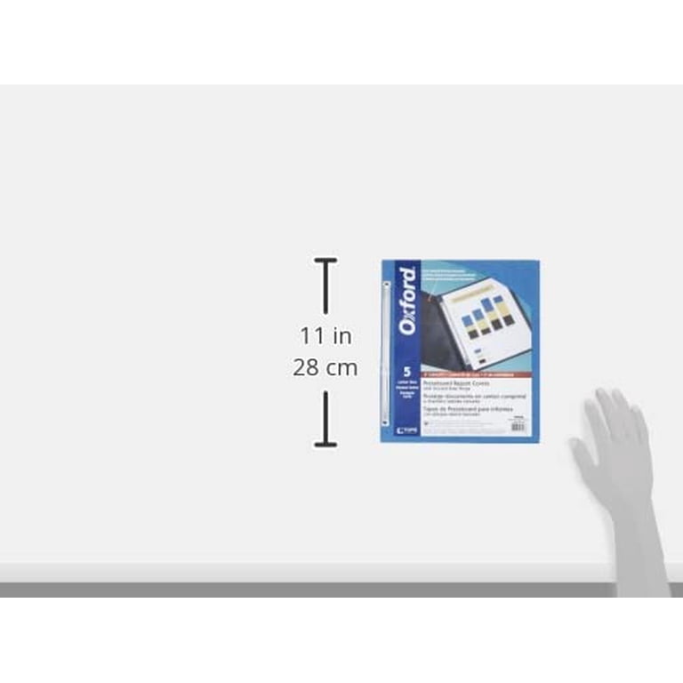 Oxford Dark Blue Pressboard Report Covers, Letter Size, 300-sheet