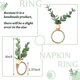 thumbnail image 4 of 2025 18 Pieces Eucalyptus Napkin Rings Beads Home R Faux Napkin Hs For, 4 of 5