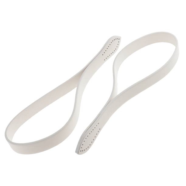 Bolso Zulema 2 Piezas 60cm Reemplazo de Correa de Cadana Mango de Cuero Blanco Asas de bolsa