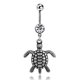 thumbnail image 1 of Aleación Retro forma de tortuga vientre ombligo uñas electrochapa ombligo anillo cuerpo Piering joyería, 1 of 4