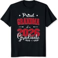 thumbnail image 2 of 100% Cotton Proud Grandma Of A 2026 Graduate Graduation Gift For Grandmother Mom Mother In Law Family T-Shirt, 2 of 5