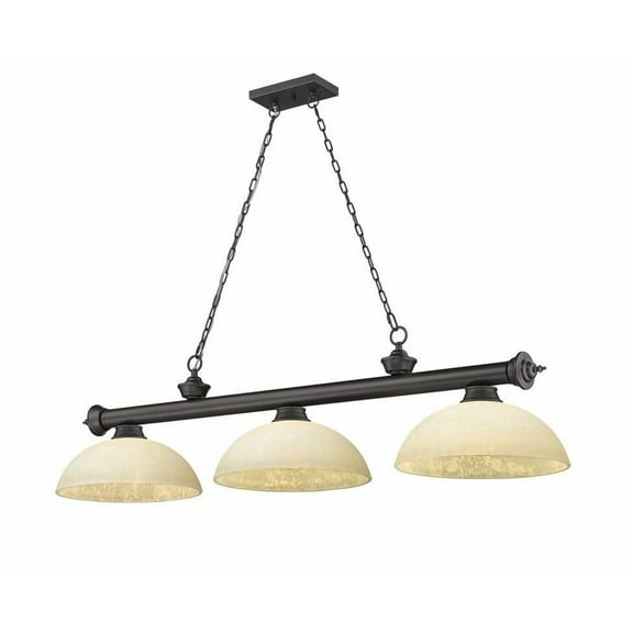 3 Light Billiard in Traditional and Classical Style-18.75 inches Tall and 14 inches Wide Bailey Street Home 372-Bel-4596662