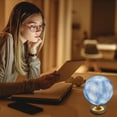 thumbnail image 3 of Ampiyan Mercury-Themed LED Desk Lamp with Natural Light & Touch Dimming, Energy-Saving LED Source, Metal Base, Perfect for Office & Study Room Lighting, 3 of 7