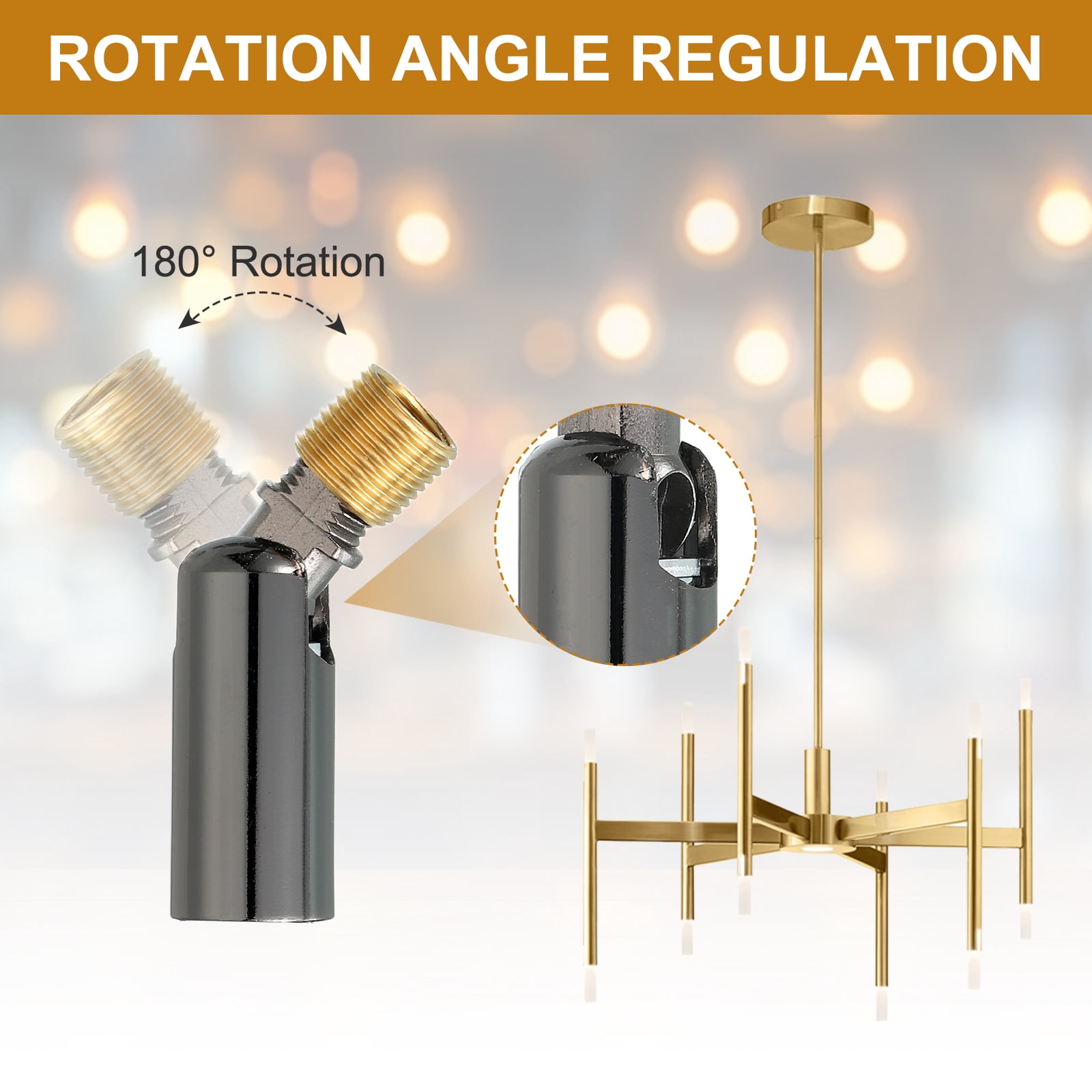 Sloped Ceiling Adapter, 180 Degree 46x15mm M10 Fine Thread Sloped