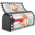 thumbnail image 5 of Autumn Fall Mailbox Cover Magnetic Standard Size 18" X 21", Thanksgiving Harvest Pumpkin Mailbox Wraps Post Letter Box Cover Garden Yard Outdoor Decorations, 5 of 6