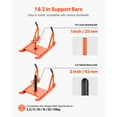 thumbnail image 2 of VEVOR Weight Sled, Steel Power Sled, Fitness Strength Training Sleds for Athletic Exercise Speed Improvement, Workout Fitness Equipment with Handle, Compatible with 1/2 in Weight Plates, Orange, 2 of 9