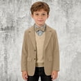 thumbnail image 2 of TBWNWG Boys Corduroy Formal Sport Coat Jacket For Kids Casual Autumn Spring Three Button Suit,Sizes 11-12 Years, 2 of 8
