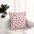 thumbnail image 5 of Wukai Hand Drawn Strawberry Premium Polyester Fleece Pillow Covers with Hidden Zipper Closure,Luxuriously Soft and Durable-20"x20", 5 of 7