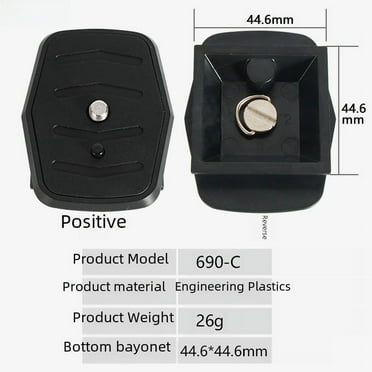 Universal Quick-Release Plate Compatible with Tripod 668 Pan Tilt for SLR Cameras