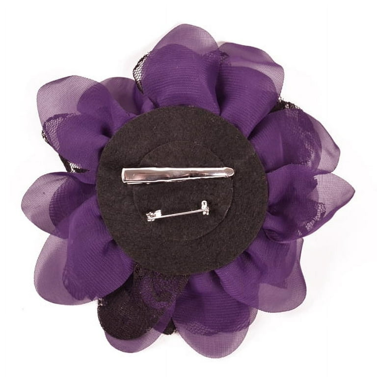 Large Fabric Flower Brooch Flower Pearl Brooch Pins for Women Camellia Rose  Brooch Pins Dainty Handmade Hair Clip Flower Brooch for Wedding Party  (purple) - Yahoo Shopping