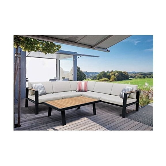 Outdoor Patio Sectional Sofa Set - Modern Aluminum Furniture