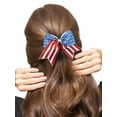 thumbnail image 3 of Way to Celebrate Americana Bow Hair Elastic, 1 Piece, 3 of 4