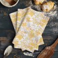thumbnail image 6 of Yellow Flowers 1 Pack Kitchen Towel, Water Absorbent Dish Towel, Watercolor Summer Botanical Floral Decorative Hand Towels - Quick Drying Cloth for Cooking Baking, 18x28 Inch, 6 of 8