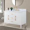 thumbnail image 2 of Vanity Art 48" Single Sink Bathroom Vanity Cabinet with Ceramic Countertop, 2 of 12