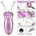 thumbnail image 2 of Ladies Facial Epilator Electric Ladies Beauty Epilator Facial Threading Hair Removal Shaver Facial Massager Ra, 2 of 3