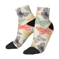 thumbnail image 2 of Bingfone Butterfly Design Patterned Men'S Women'S Casual Cotton Socks, 2 of 9