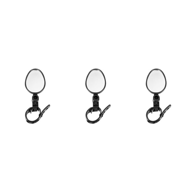 Langgg Bike Mirror Handy Installation Cycling Supply Rearview Lens Craftsmanship Smooth Surface Biking Accessory Rear Mirrors Acrylic Mirror Face 3Set