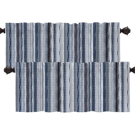 Vibrant Colorful Unique Kitchen Valances Half Window Curtain, Abstract