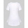 thumbnail image 2 of Camiseta con Estampado de Bandera de Estados Unidos en Talla Extra Rosegal  Camisetas tallas grandes, 2 of 5