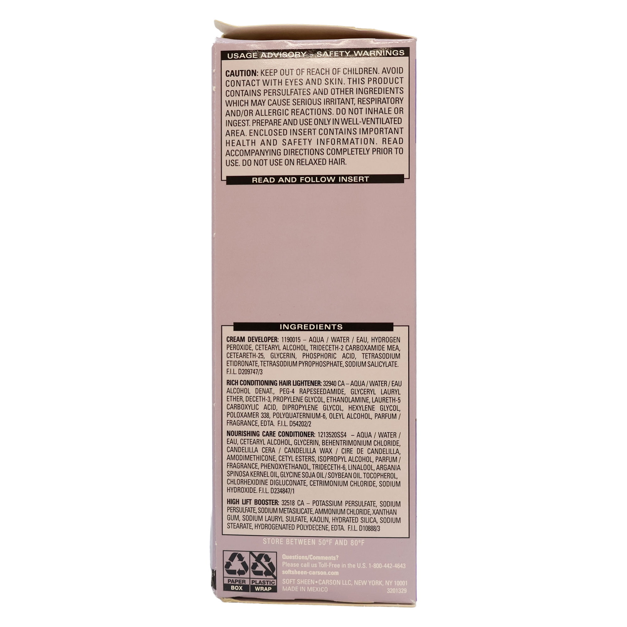 Dark and Lovely Hair Color Kit, Light Golden Blonde, 3 Pack