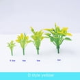thumbnail image 2 of Mini modelo de flor de plástico, paisaje en miniatura, hoja de loto, hierba pequeña, flor falsa, bricolaje, construcción hecha a mano, mesa de arena, material de escena, 2 of 5