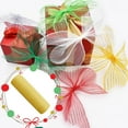 thumbnail image 2 of Poly Mesh Ribbon With Metallic Foil Each Roll For Wreaths Swags Bows Wrapping And Decorating, 2 of 2