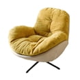 thumbnail image 2 of Silla de sofá individual,sillón individual sillón giratorio,Sala de estar minimalista y moderna con una sola silla.,Sofá perezoso individual,silla bolsa de asiento amarilla, 2 of 9