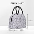 thumbnail image 2 of Honeii Blue Dandelion Print Insulated Lunch Bag Women Reusable Lunch Box with Pocket for Work Picnic Travel -One Size, 2 of 6