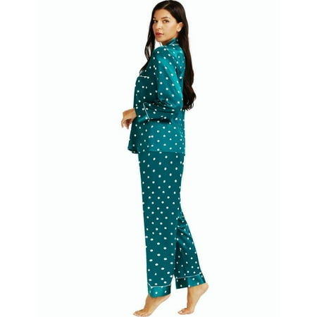

LONXU Women s Sleepwear Silk Satin Luxury Nightwear Sets S-XXXL