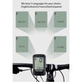 thumbnail image 3 of ZHAOCHENG Computadora para bicicleta inalámbrica, resistente al agua, odómetro, velocímetro, activación automática, computadora para ciclismo con 22 funciones, pantalla LCD A/B con retroiluminación y, 3 of 4