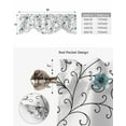thumbnail image 5 of Blue Floral Pattern Kitchen Valance Curtain Window Valance for Living Room Bedroom Tie Up Valance Curtain, 5 of 6