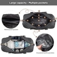 thumbnail image 3 of Lovevook Fashion Diaper Bag Tote, Large Mommy Bag for Hospital Breastfeeding Overnight Weekend Travel with Changing Pad and Pacifier Case, 3 of 8