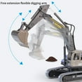 thumbnail image 4 of Alloy Excavator Toy for Kids Construction Vehicle with Movable Arm & Rubber Tracks, Learning Engineering Toy for Boys Girls Ages 3+, 4 of 9