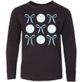 thumbnail image 3 of Inktastic Volleyball and Bow Sports Preppy Shirt Long Sleeve Youth T-Shirt, 3 of 5