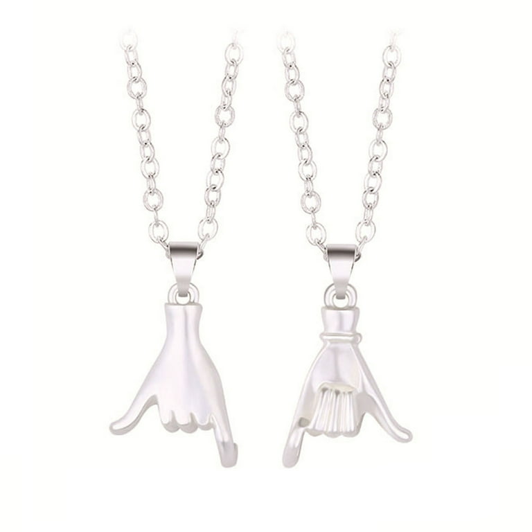 Pinky promise necklace sterling silver deals