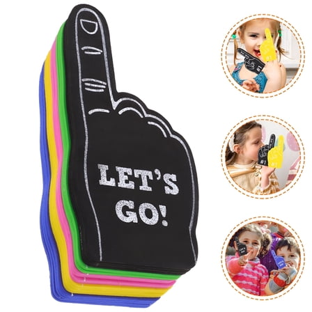 LAMIRO 10Pcs Sports Cheering Foam Fingers Football Party Favors