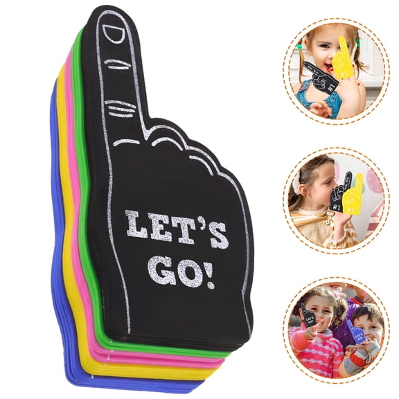 LAMIRO 10Pcs Sports Cheering Foam Fingers Football Party Favors