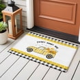 thumbnail image 5 of Yellow Truck 2'x3' Washable Rug, Spring Bees Daisy Honey Black Buffalo Lattice Non-Slip Doormat Area Rugs for Entrance Bathroom Bedsides, StainResistant Carpet for Kitchen Bedroom, Entryway Floor Mat, 5 of 9