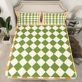 thumbnail image 2 of Castle Fairy Minimalist Buffalo Twin Sheet Sets 3pcs for Female Men Adults,Geometric Plaid Grid Twin Fitted Sheet Microfiber,Mid Century Breathable Flat Sheet,Super Cozy Room Decor, 2 of 7