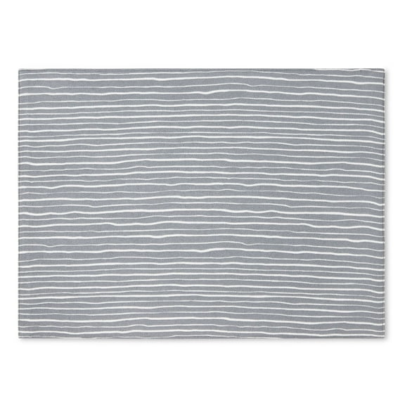 Mainstays Linework Fabric Placemat, Grey, 14"W x 19"L , 1 Piece
