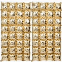 Gold Foil Air-Filled Balloon Backdrops, 27" x 55", 2 Count, by Way To Celebrate