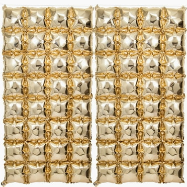 Gold Foil Air-Filled Balloon Backdrops, 27" x 55", 2 Count, by Way To Celebrate