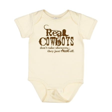 

Inktastic Real Cowboys Gift Baby Boy or Baby Girl Bodysuit