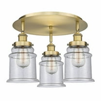 Innovations Lighting - Canton - 3 Light Flush Mount In Industrial Style-10.75