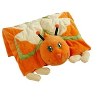 My Pillow Pets Plush Blanket: Orange Butterfly